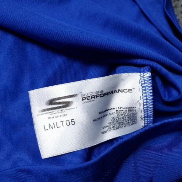 Skechers Performance Shirt Mens Size XL Long Sleeve Blue - Picture 7 of 9